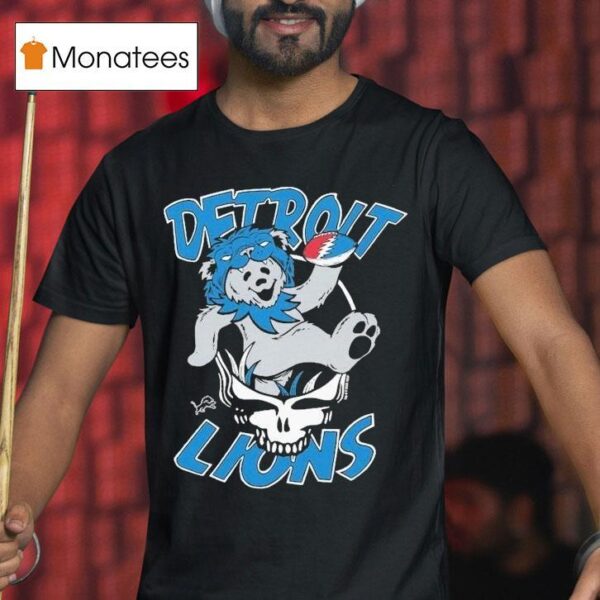 Detroit Lions Nfl X Grateful Dead Bear T Shirt