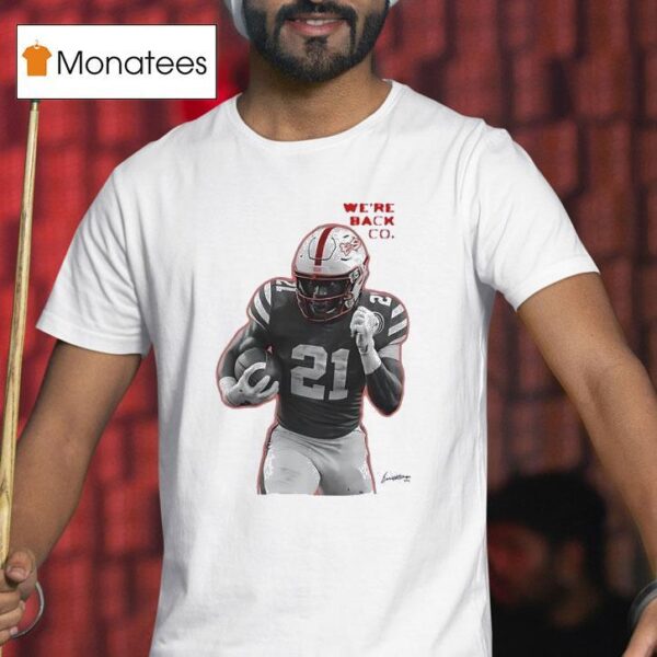 Emmett Johnson We Re Back Co Nebraska Cornhuskers Football T Shirt