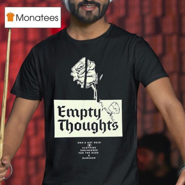 Emo S Not Dead Empty Thoughts Rose T Shirt