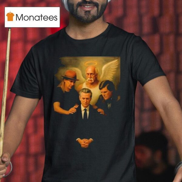 Gavin Newsom And Hulk Hogan Tucker Carlson The Chosen One A Fantastic T Shirt