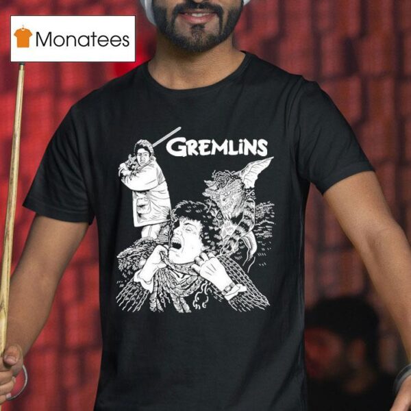 Gremlins Billy Peltzer Being Attacked By A Gremlin T Shirt