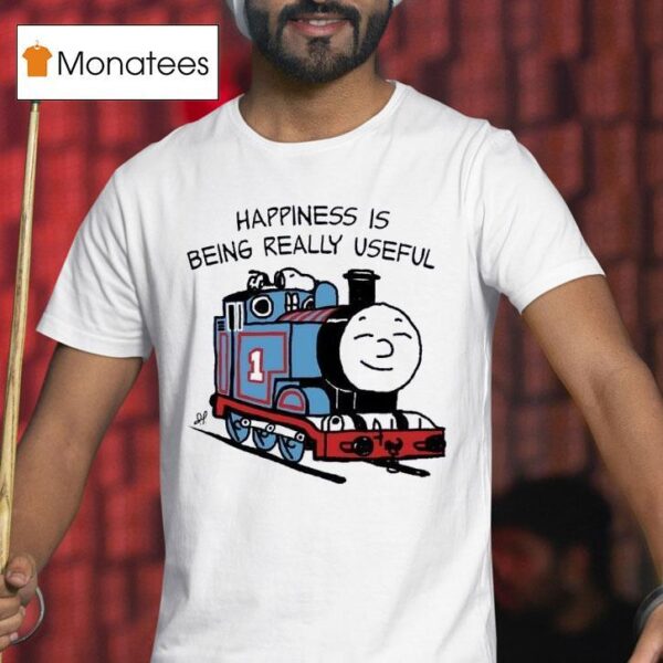 Happiness Is Being Really Useful Style Thomas And Friends X Snoopy T Shirt