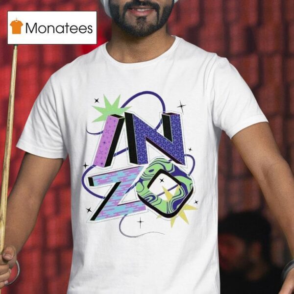 Inzo Cosmic Typography T Shirt