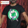 Jason Voorhees In The Style Of The Boston Celtics Logo T Shirt