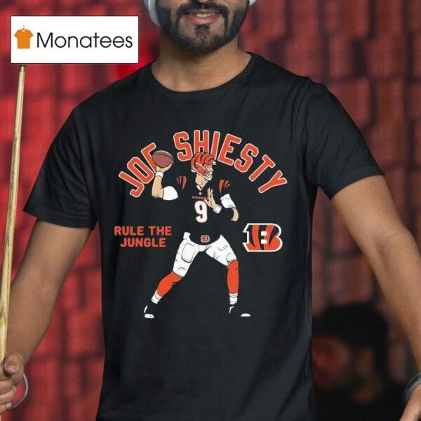 Joe Burrow Cincinnati Bengals Player Rule The Jungle Joe Shiesty T Shirt