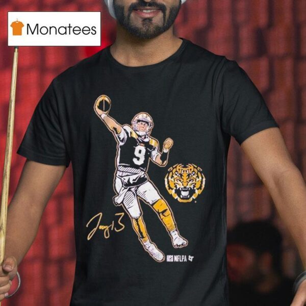 Joe Burrow Superstar Pose Lsu Tigers T Shirt