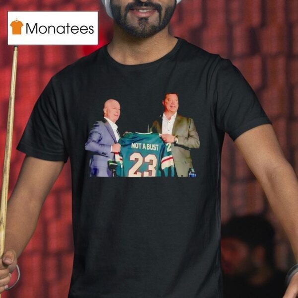 John Hynes Coach Not A Bust Marco Rossi Minnesota Wild Hockey T Shirt