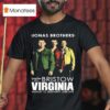 Jonas Brothers Tour At Jiffy Lube Live In Bristow Va Virginia On August Portrai T Shirt