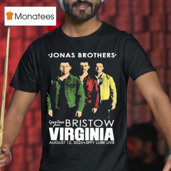Jonas Brothers Tour At Jiffy Lube Live In Bristow Va Virginia On August Portrai T Shirt