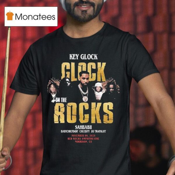 Key Glock On The Rock Show On November Th At Red Rocks Park And Amphitheatre In Morrison Co T Shirt