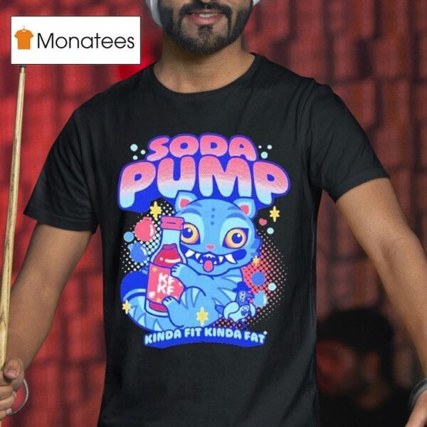 Kpop Demon Hunters Tiger Soda Pump Kinda Fit Kinda Fat Cartoon T Shirt