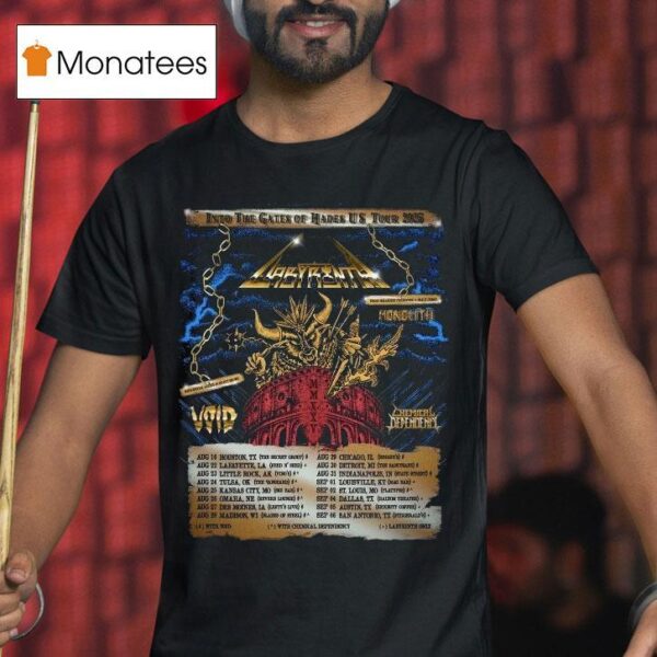 Labyrinth Into The Gates Of Hades Us Tour Dates T Shirt