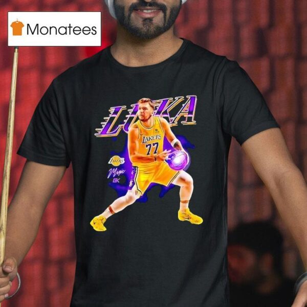 Luka Doncic Los Angeles Lakers Basketball Signature Graphic T Shirt