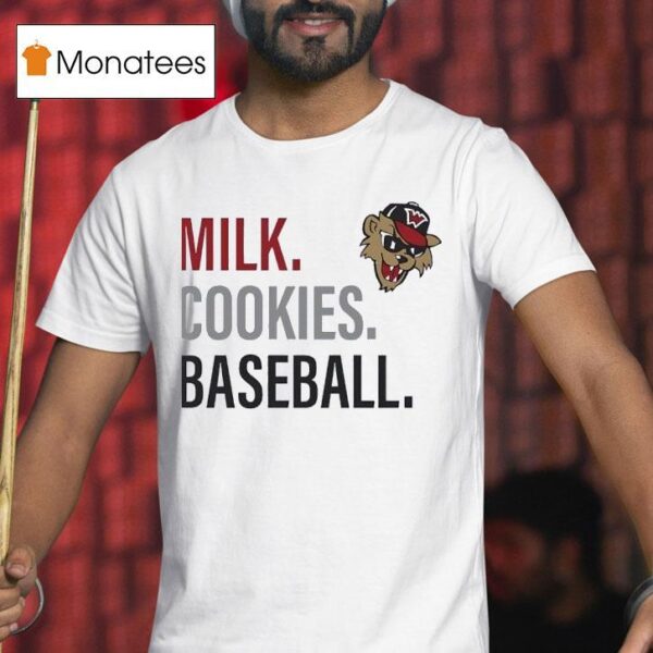 Milk Cookies Baseball Washington Wild Things Logo T Shirt