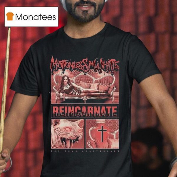 Motionless In White Evil Eyes Reincarnate Year Anniversary T Shirt