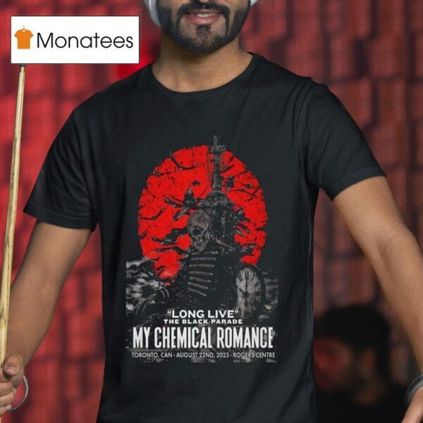 My Chemical Romance Long Live The Black Parade Toronto On Skeleton T Shirt
