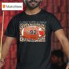My Heart Is On The Line Number Football T Shirt
