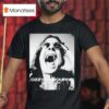 Ozzy Osbourne Screaming Portrait Black And White T Shirt