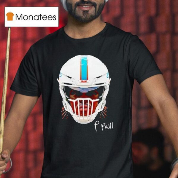 Patrick Paul Head Miami Dolphins Football T Shirt