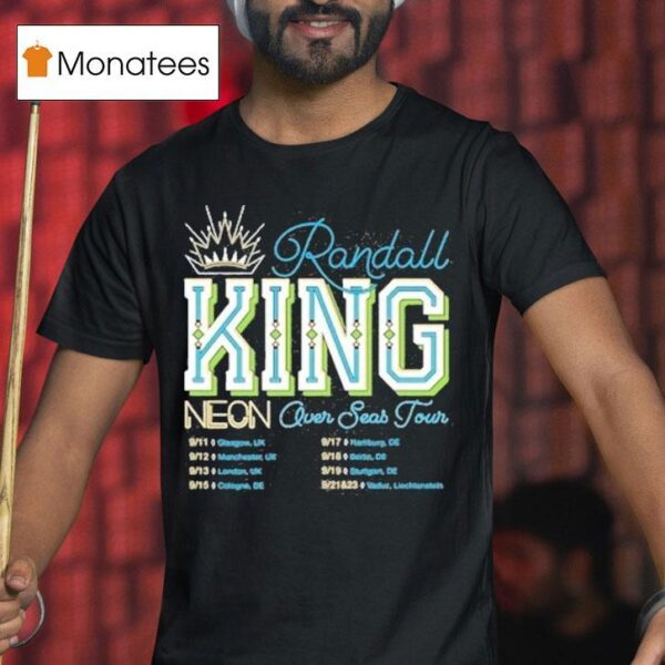 Randall King Neon Over Seas Tour T Shirt