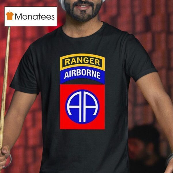 Ranger Airborne Division Paratrooper Logo T Shirt