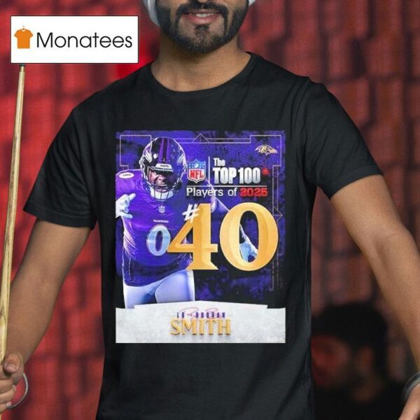 Roquan Smith Nfl Top Players Number Baltimore Ravens Linebacker American Football T Shirt