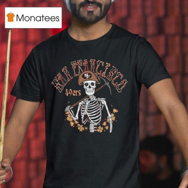 San Francisco Ers Nfl X Grateful Dead Skeleton T Shirt