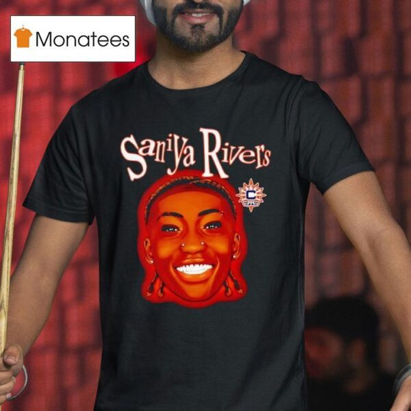 Saniya Rivers Big Face Connecticut Sun Basketball T Shirt