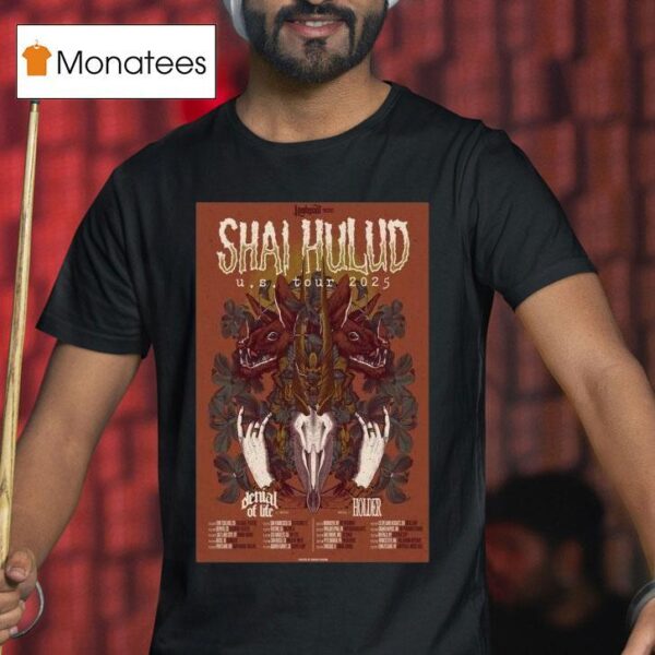 Shai Hulud Tour Usa Dates Hands Bunny T Shirt