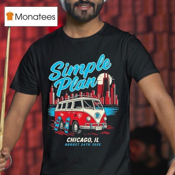 Simple Plan Tour Chicago Il T Shirt