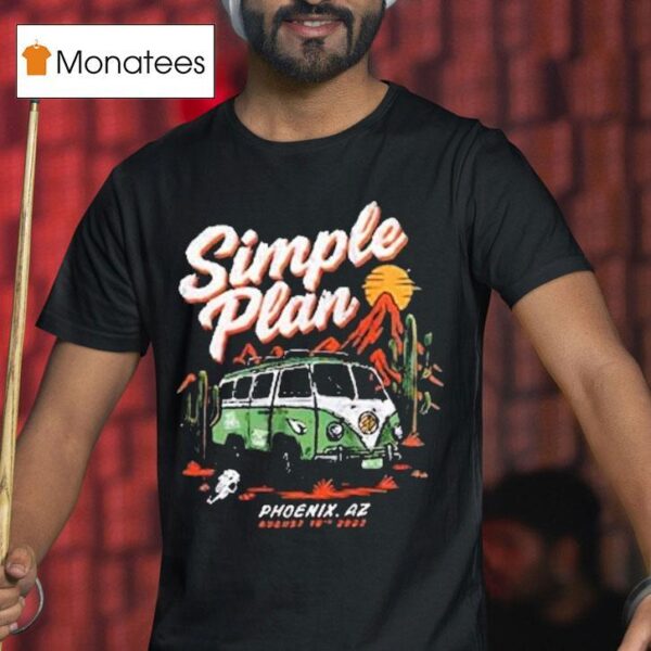Simple Plan Phoenix Az Tour T Shirt