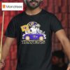 Snoopy And Woodstock Baltimore Ravens City Skyline T Shirt