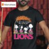 Snoopy The Peanuts Walking Brisbane Lions It S The Most Wonderful Time Of The Year T Shirt