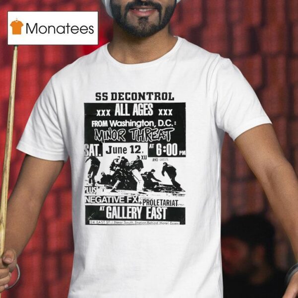 Ss Decontrol All Ages From Washington Dc Minor Threa T Shirt