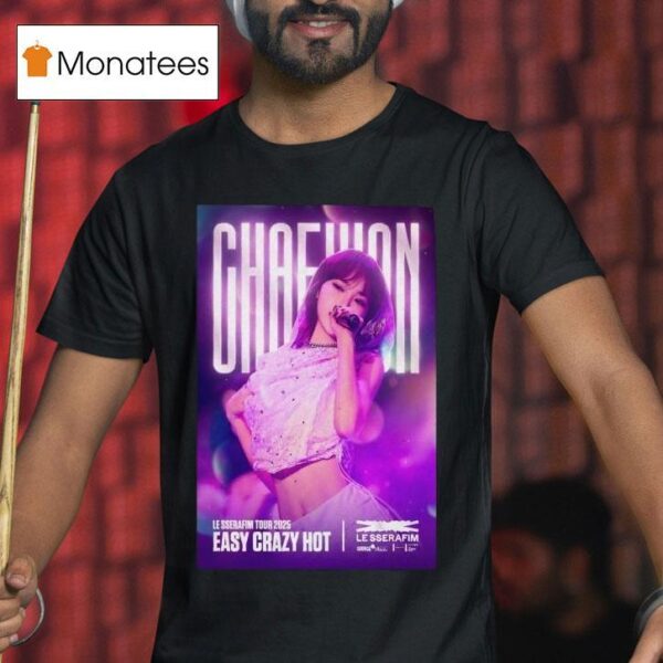 Sserafim Easy Crazy Hot Le Sserafim Tour T Shirt