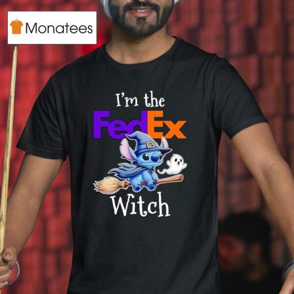 Stitch Ghost I M The Fedex Witch Halloween T Shirt