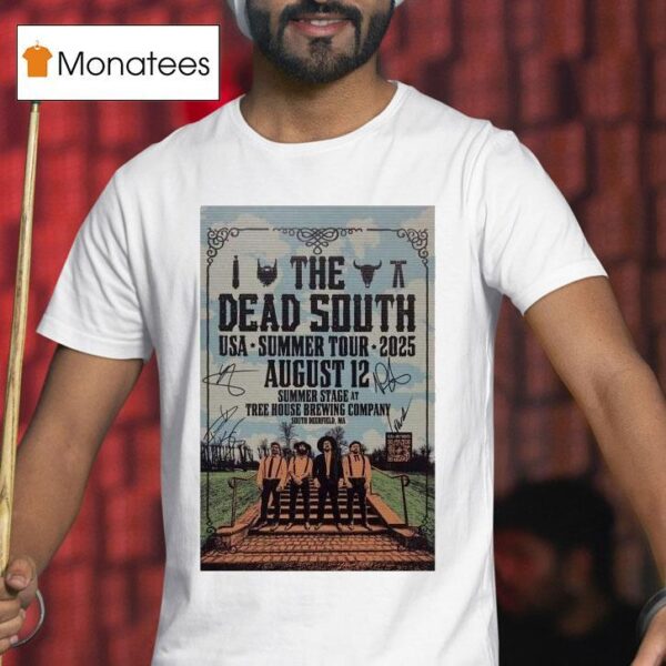 The Dead South Usa Summer Stage Tree House Brewing Company Tour Sept T Shirt