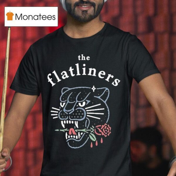 The Flatliners Panther Rose T Shirt