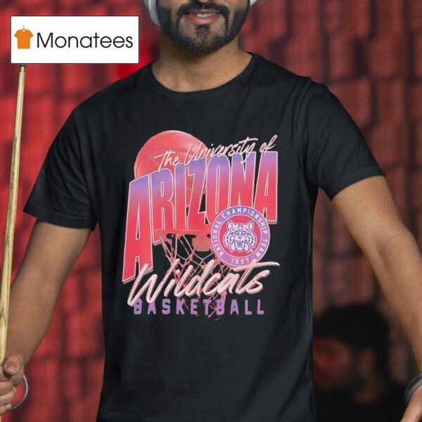The University Of Arizona Wildcats Basketball Vintage T Shirt
