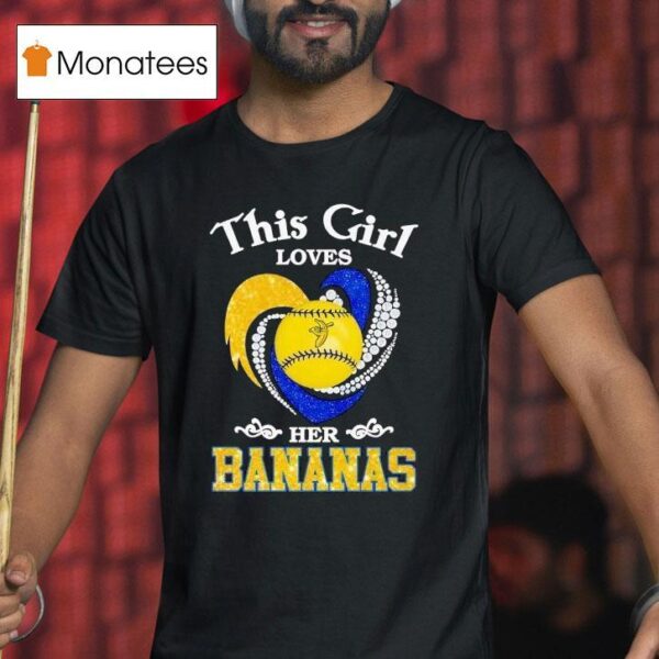 This Girl Loves Her Savannah Bananas Baseball Hear T Shirt