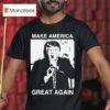 Trump Gun In Mouth Make America Great Again T Shirt