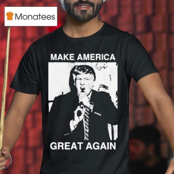 Trump Gun In Mouth Make America Great Again T Shirt