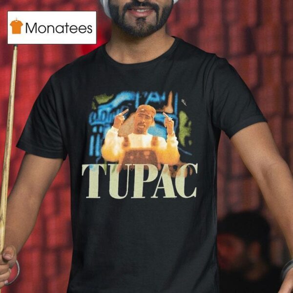 Tupac Shakur Middle Fingers T Shirt