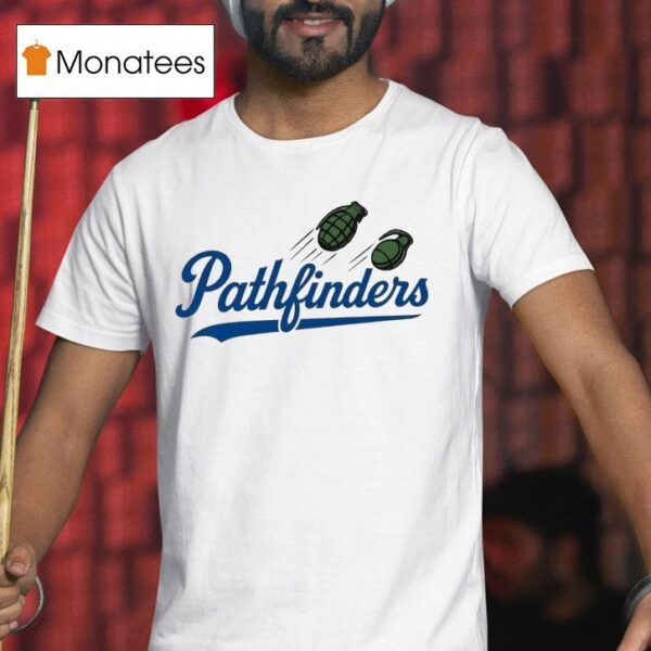 Two Hand Grenades Pathfinders Style Los Angeles Dodgers Logo Parody T Shirt