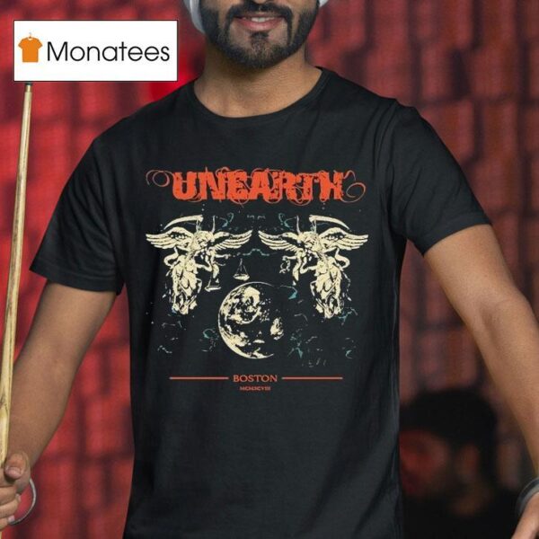Unearth Boston Spring Tour Dates T Shirt