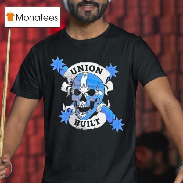 Victoria Cfmeu Union Built Fear Stops You Skull T Shirt