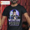 Wednesday Thank You For The Memories Signatures T Shirt