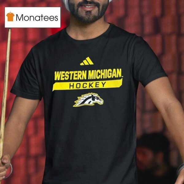 Western Michigan Hockey Logo T Shirt