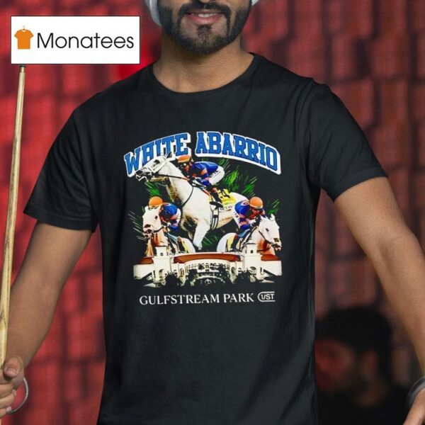 White Abarrio Gulfstream Park T Shirt
