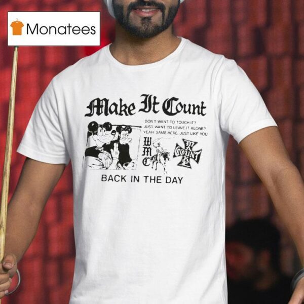 Wmc Make It Count Back In The Day Mouse Friends T Shirt